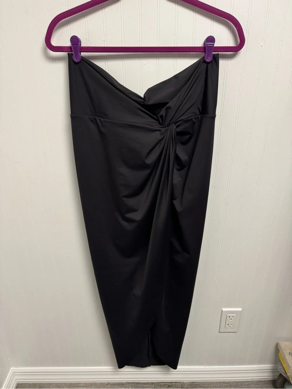 Skims Recycled Swim Sarong Skirt NWT Large Onyx